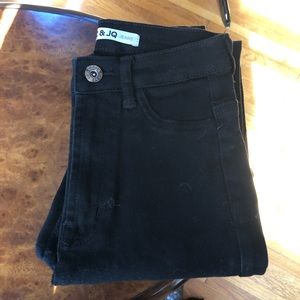 JC & JQ Skinny Black Jeans with holes 1 Junior